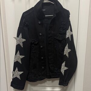 Black Carmar Oversized Demim Jacket Size S